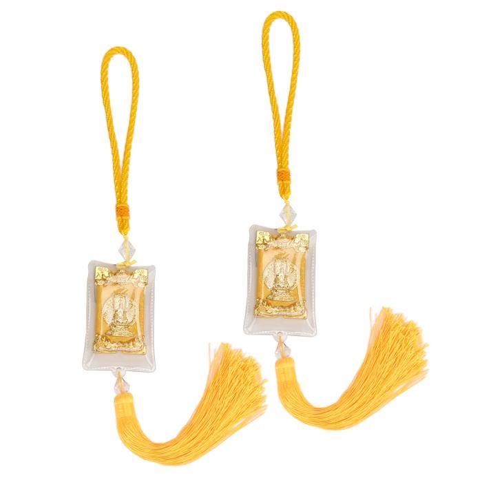 Pendentif Porte-Bonheur Nœud Chinois - Tissé Main, 23 Cm, Rouge/Rose | Décoration Sac, Porte-clés, Vêtement - 3