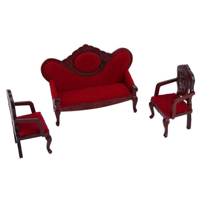 Aspirateur Miniature Rouge Pour Maison De Poupée 1/12 – Avec Tuyau, Embout Et Visage Souriant