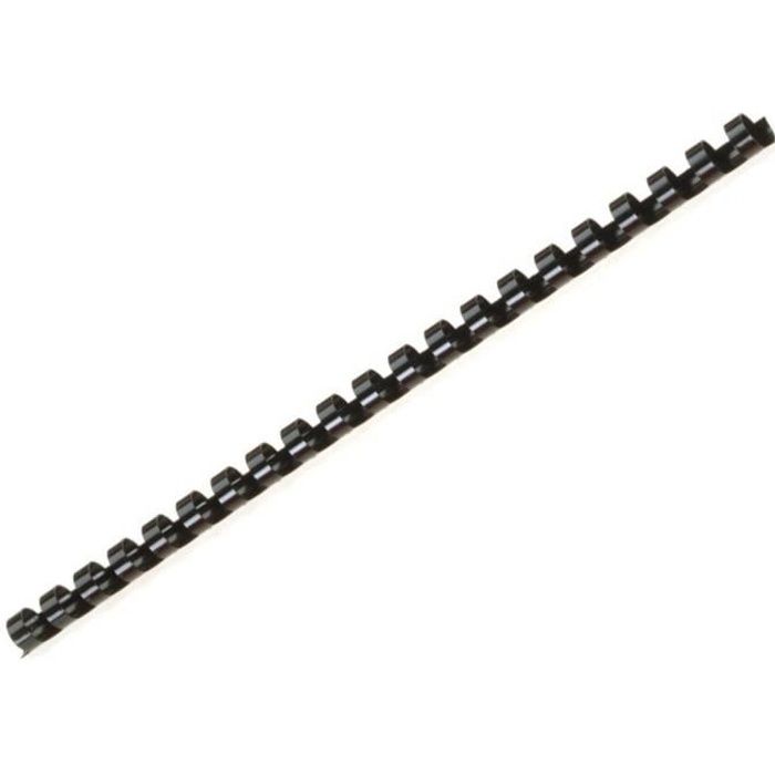 25 Peignes De Reliure Plastique 14mm Noir - Spirales Pour 100 Feuilles A4 21 Trous