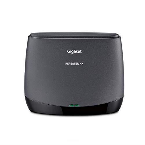 Répéteur DECT – GIGASET – Noir – Double portée – Jusquà 6 répéteurs – Appels HD