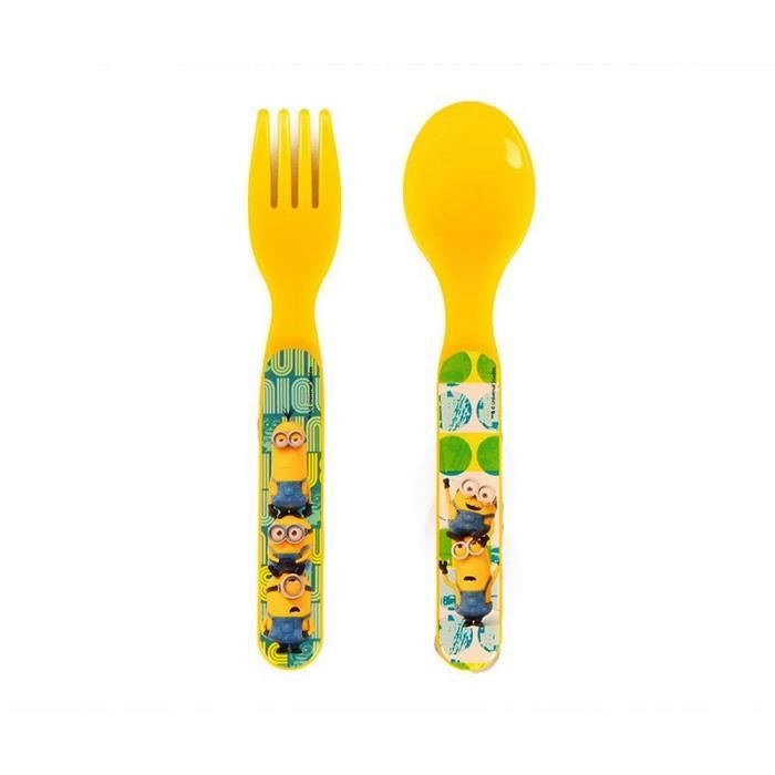 Couvert Cuillere Et Fourchette Les Minions Disney Enfant Bebe Neuf Guizmax Cdiscount Puericulture Eveil Bebe