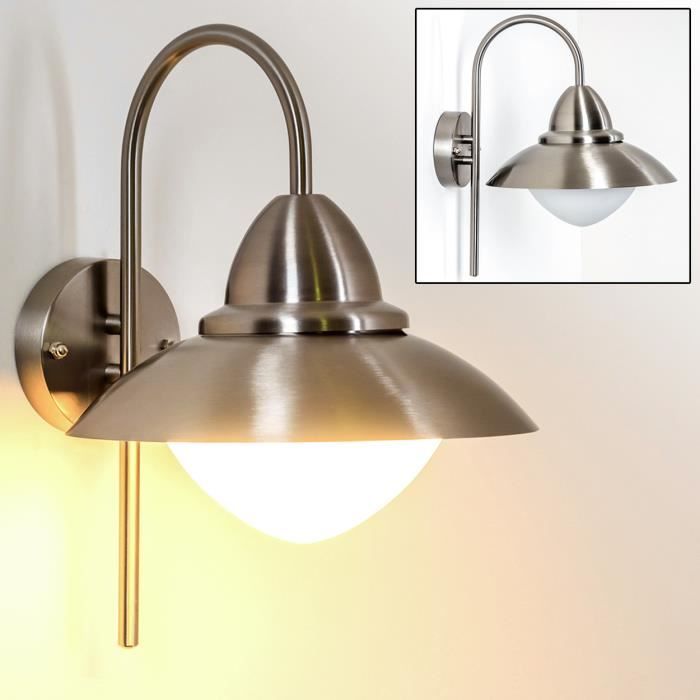 Lampe murale - HOFSTEIN - Bes - Acier inoxydable - Verre - Éclairage extérieur moderne Lampe murale - HOFSTEIN - Bes - Acier inoxydable - Verre - Éclairage extérieur moderne