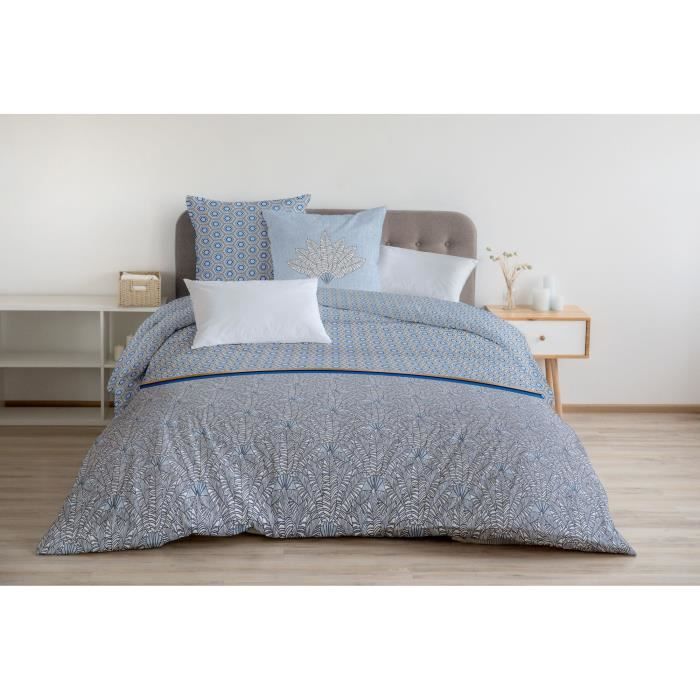 Home Linge Passion Parure de Couette Louxor Terracotta 220 x 240 cm 