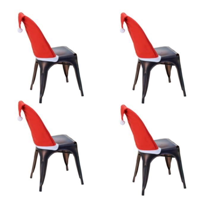 Housse de Chaise de Noël 4 Pcs JARITTO® Décoration pour Salle à