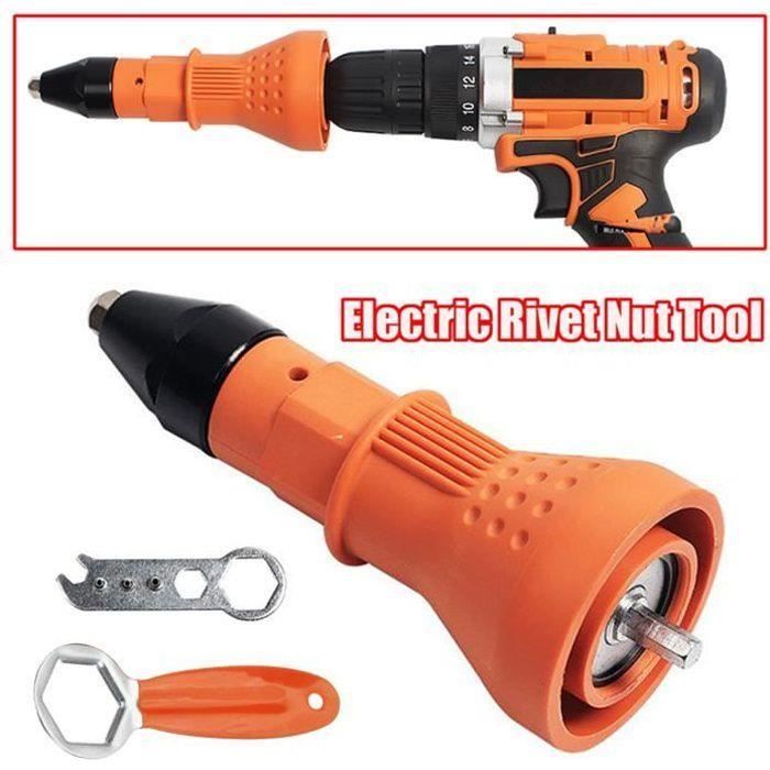 MOONÉlectrique Rivet Écrou Pistolet Riveteuse Outil Sans Fil Perceuse Adaptateur Cdiscount