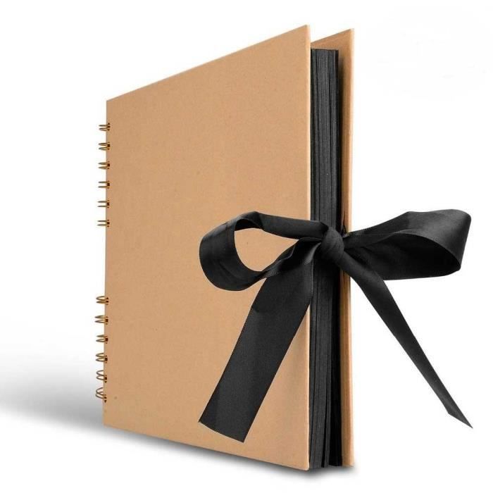 40 Feuilles, 80 Pages BELLE VOUS Album Photos Enfant et Amis - Album Scrapbooking Marron 20,5 x 20,5 cm Livre Photo Papier Kraft Marron Album Photo DIY Cadeau pour Mariage Anniversaire
