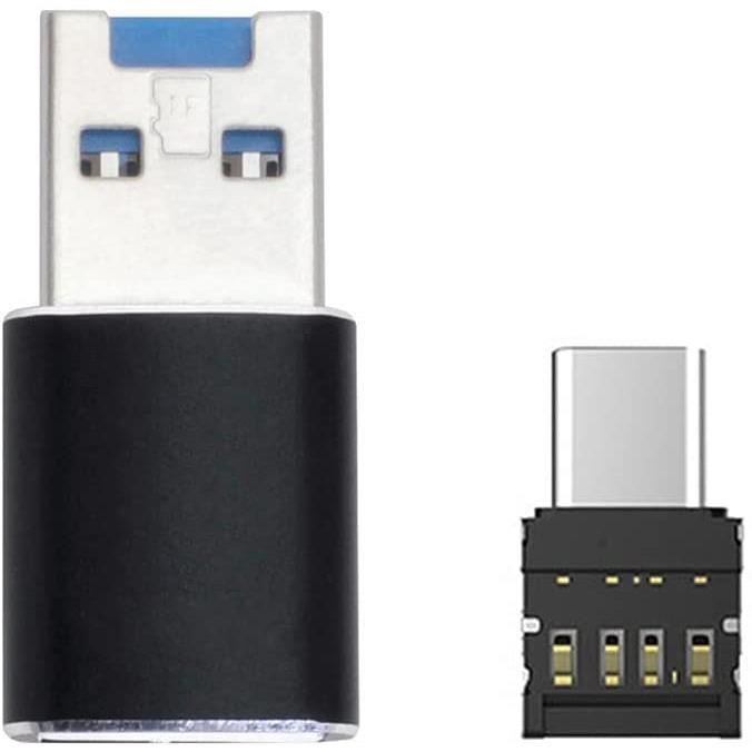 Lecteur de carte mémoire USB 3.0 à SD/SDHC/SDXC/Micro SD TF Noir