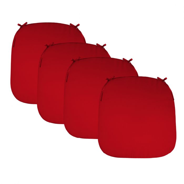 BDMFJY Galettes de Chaise en Forme de Trapèze Assise Confortable avec Attaches, Coussins Déhoussables et Lavables, Intérieure Extérieure, Trois Tailles, pour Toutes Les Saisons,Gris,40x35cm(2 Pcs