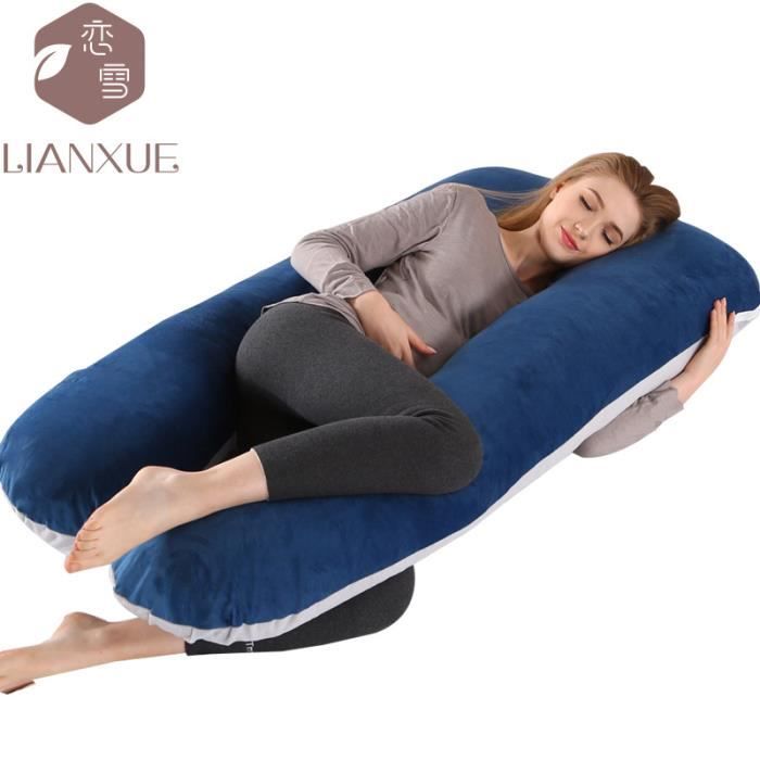 Pharmedoc Coussin D'Allaitement Multifonctionnel 105x36x21cm - Oreiller Grossesse Et Corps