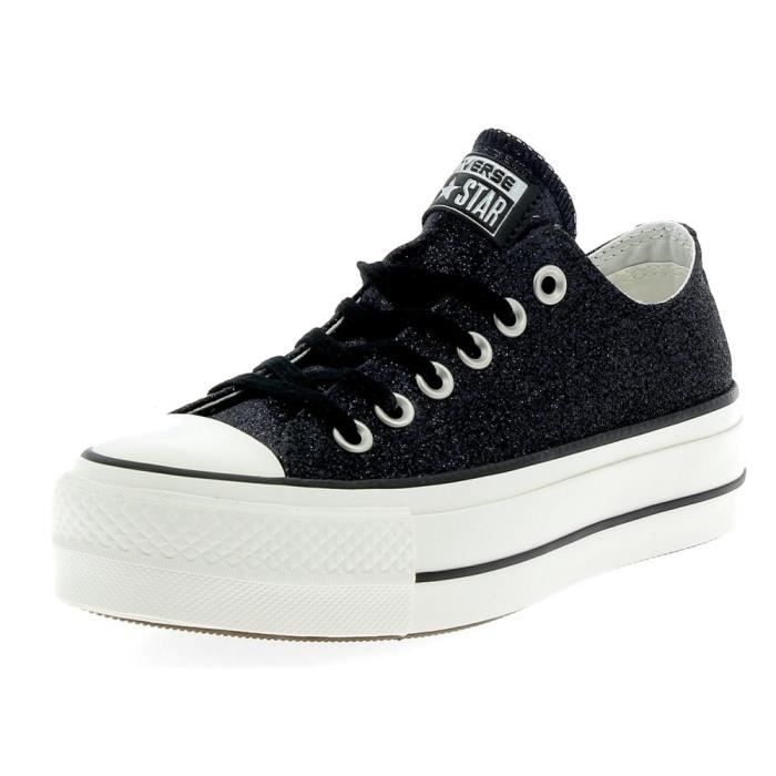 converse noir glitter