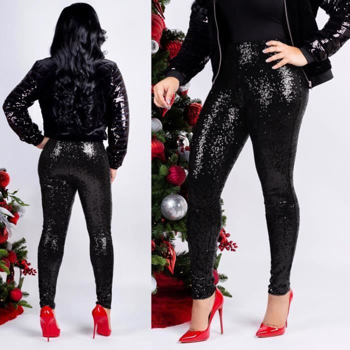 Pantalon De Yoga Sterling à Paillettes Noir - Taille S, Coupe Bootcut, Occasion Très Bon état