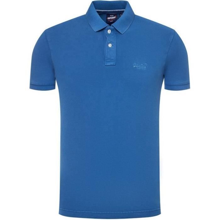 Superdry Polo bleu vintage Bleu Cdiscount Pr t Porter