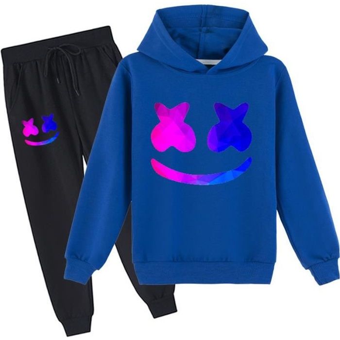 Ensemble De Sport Fille - Sweat à Capuche + Pantalon Jogging Pour Fitness, Streetwear 5-15 Ans