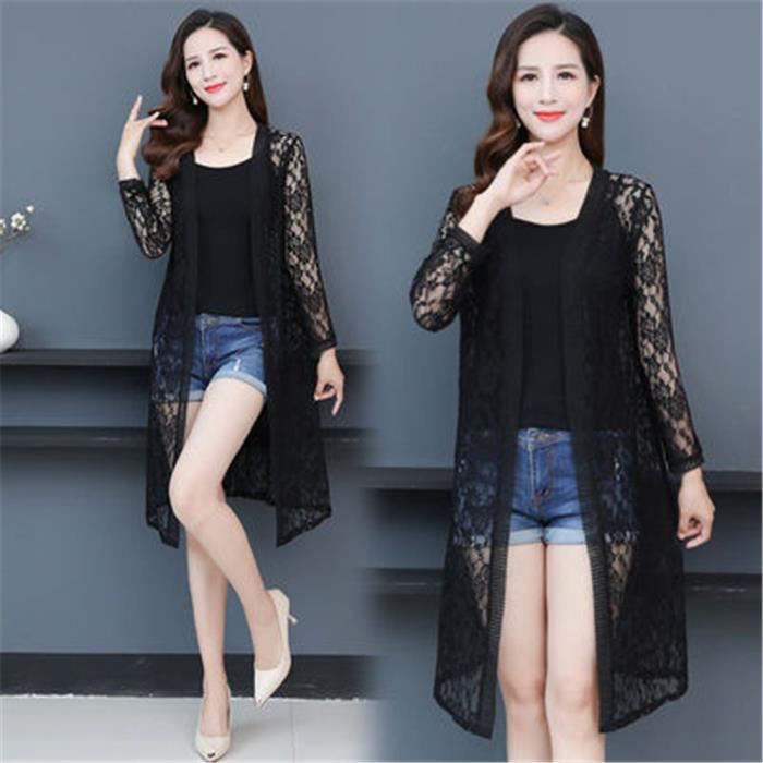 Gilet long 2025 transparent femme