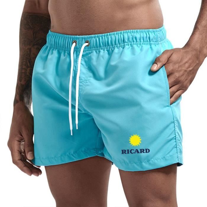Short Maillot de bain imprimé Ricard pour hommes Lake_blue_black Cdiscount PrêtàPorter