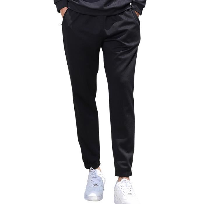 Pantalon de Travail Homme Cheville Elastiquée Léger Taille Elastiquée -  Noir Noir - Cdiscount Prêt-à-Porter