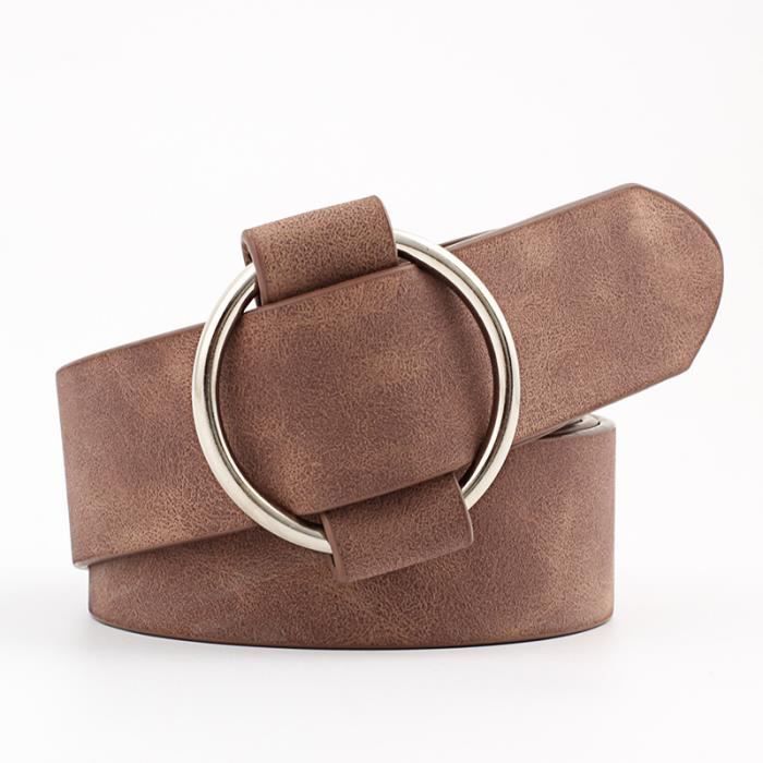 Ceinture De Taille Métal Bohème Double Boucle Sculptée - Cuir Véritable - Neuf Avec étiquettes - Taille Ajustable