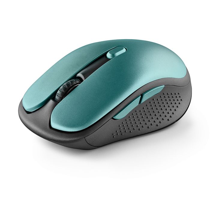 NGS EVO RUST ICE - Souris Sans Fil Rechargeable 24GHzTouches Silencieuses3 Niveaux de Résolution Conçue pour les Droitiers Bleu