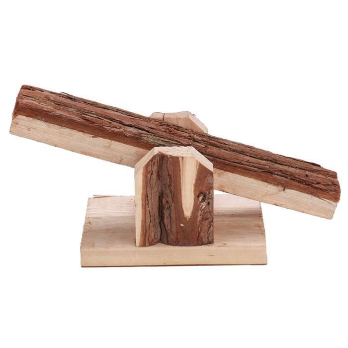 Meilleurs prix pour OMABETA Balançoire de hamster Animaux en bois naturel à mâcher petit Animal lapin souris Rat cochon d'inde animalerie jouet