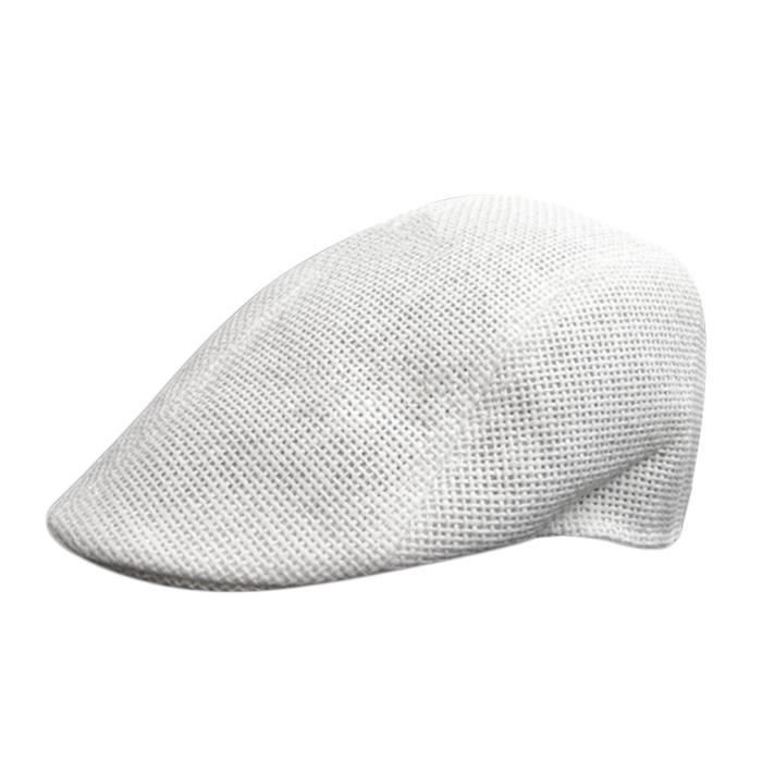 Plancholo Casquette Plate Homme Newsboy Ivy Chapeau Voyage Conduite Taille 55-60cm