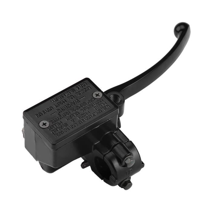 Qiilu Maître-Cylindre Radial Hydraulique Moto - Levier D'Embrayage Droit Poussoir, Pompe De Frein Premium En CNC Aluminium (Rouge)
