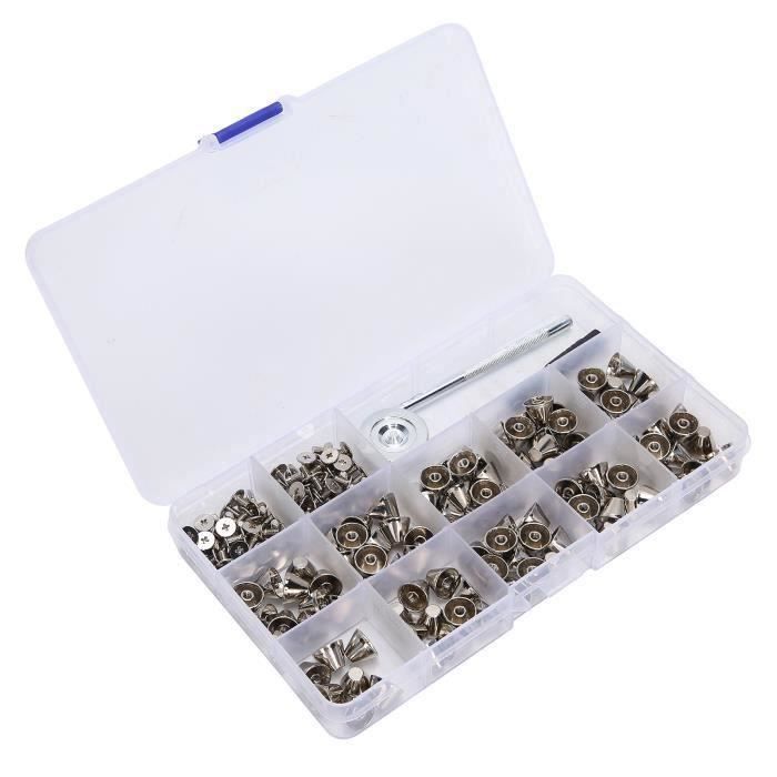 Clous à Rivets En Forme De Tête De Mort Avec Outil De Perçage