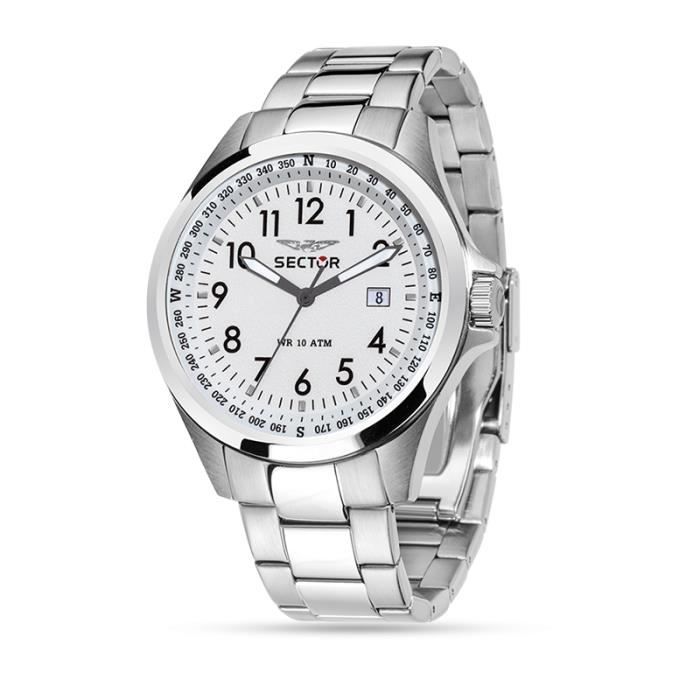 Montre SECTOR R3253180001 Quartz Analogique Acier Argenté