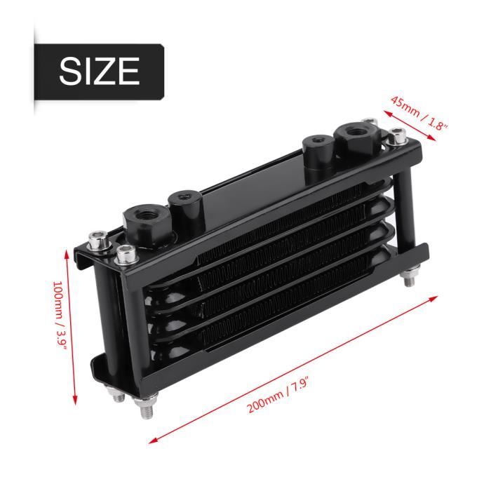 GOOFIT Ventilateur De Refroidissement 12V DC Pour Moto Et Scooter - 7 Lames, Remplacement Radiateur