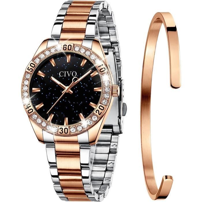 CURREN luxe femmes montres mode décontracté femmes en acier inoxydable Quartz montres vie étanche petite amie cadeau