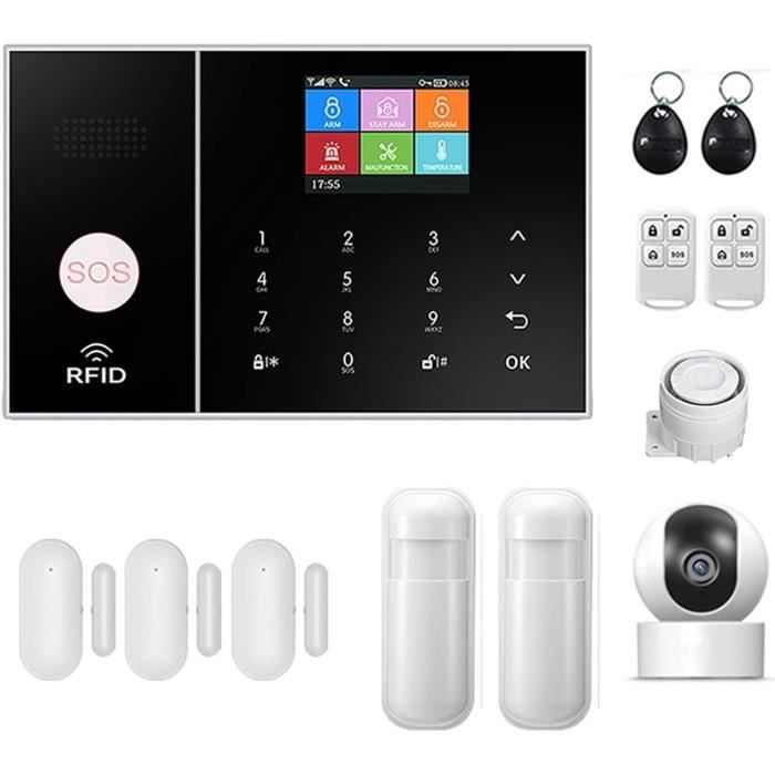 Prise de l’UE - Système d'alarme DPK2 - Tuya Smart WiFi RF sirène Alexa Prise de l’UE - Système d'alarme DPK2 - Tuya Smart WiFi RF sirène Alexa