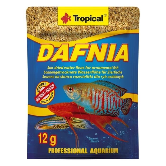 Comparer les prix de Nourriture naturelle pour poissons et dafnia - Tropical - Séchée au soleil - 12 g