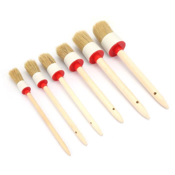 Brosse De Nettoyage Intérieur Voiture – Poils Nylon Doux, Poignée Caoutchouc Antidérapante | Pour Tableau De Bord, Aérations, Crevasses, Nettoyage Détaillé