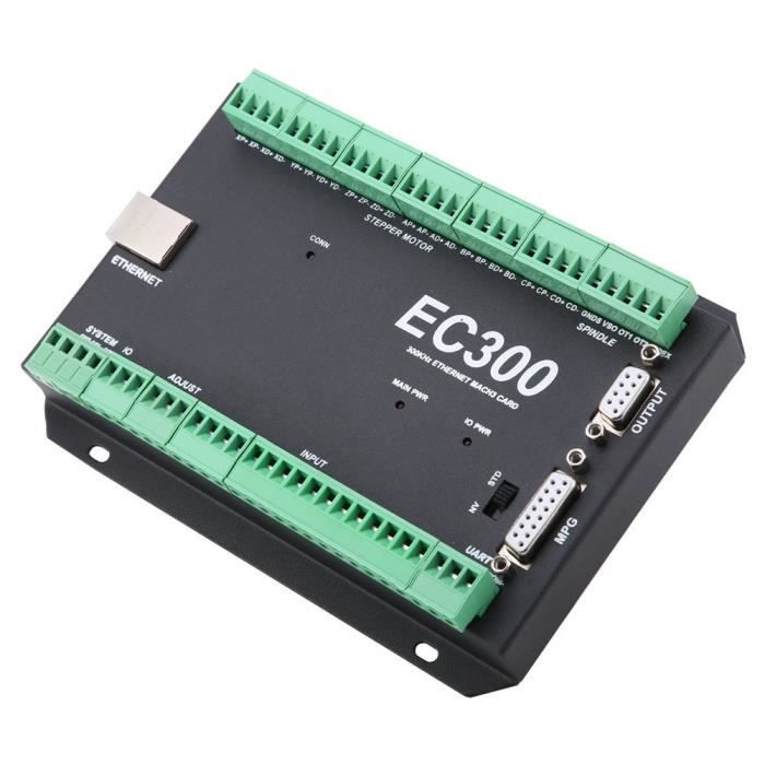 Carte Contrôleur Mouvement CNC EC300 - 3-6 Axes, Ethernet, 300kHz, Pour Mach3 - Alimentation 24VDC
