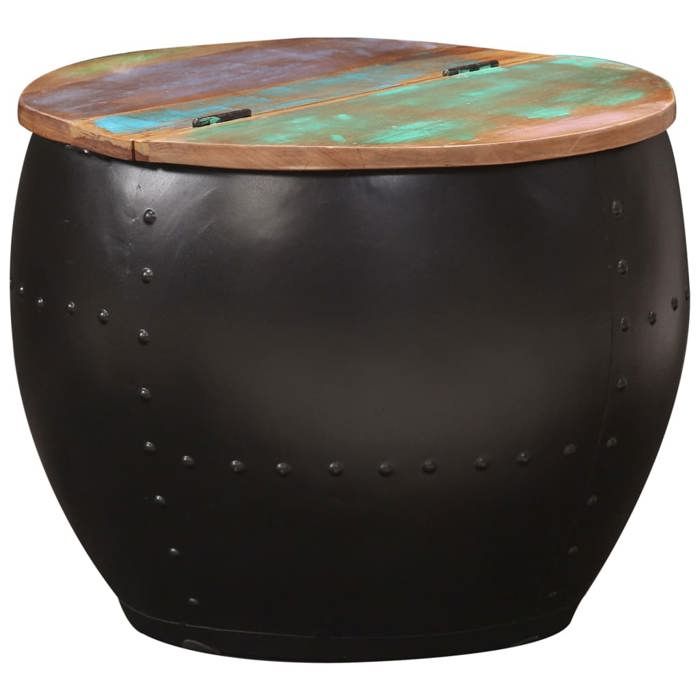 vidaXL Table basse 53x43 cm Bois de récupération massif 287483