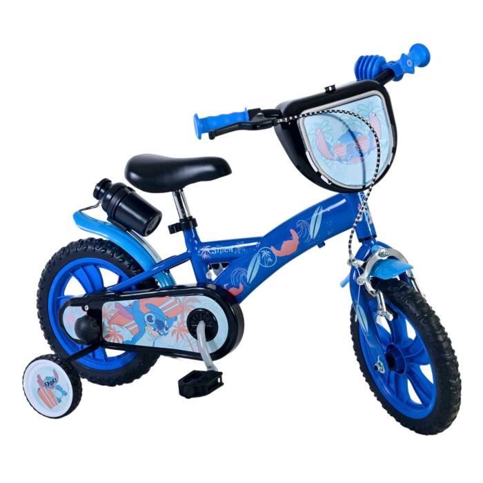 Vélo Enfant 12 - STITCH - 12 pouces - Bleu - 3 à 5 ans - Mixte