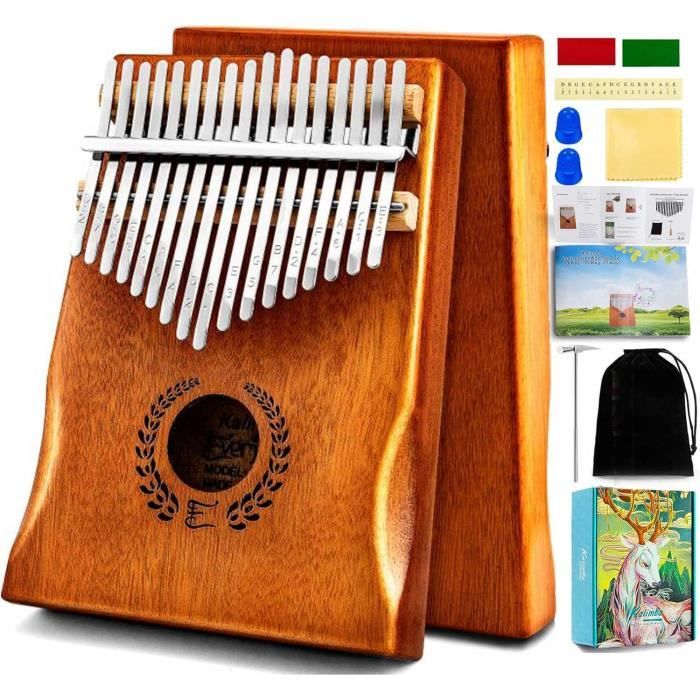 ArtisanShow Kalimba 17 Touches - Piano à Pouce Portable En Acajou Avec Instructions Et Accessoires