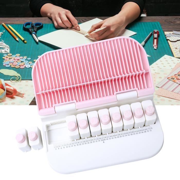 Perforateur à Timbres Manuel – Outil De Découpe Créative – Pour Scrapbooking, Cartes, Albums, Déco – Poignée Antidérapante