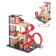 Garage Looping HAPE - Garage en bois et plastique sur 3 niveaux pour enfants dès 3 ans-1