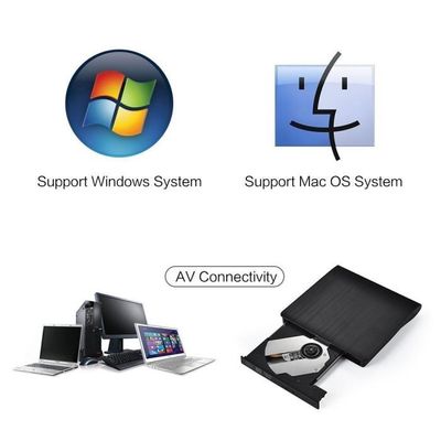 Lecteur/Graveur CD ,Lecteur DVD Externe USB 2.0 Lecteur de CD/DVD-RW Player  Disqueur Compatible Windows XP/7/8/Vista,Mac OS 8.6 - Cdiscount Informatique