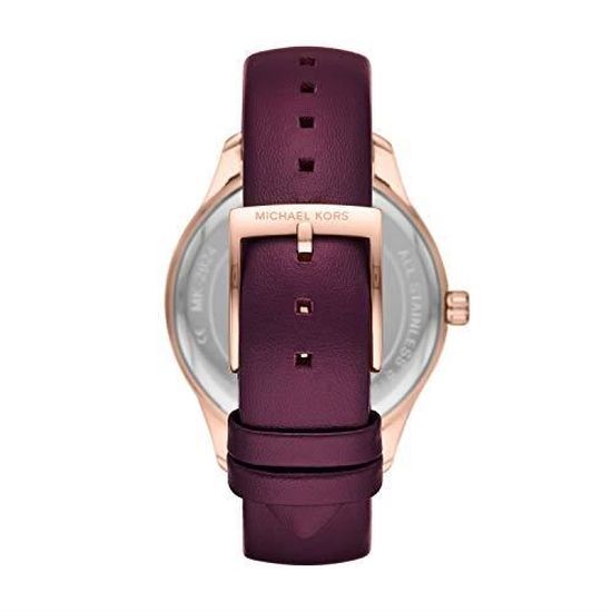 Montre Fossil Carlie Mini 28mm - Cadran Bleu Bracelet Cuir | Mouvement Quartz Élégante