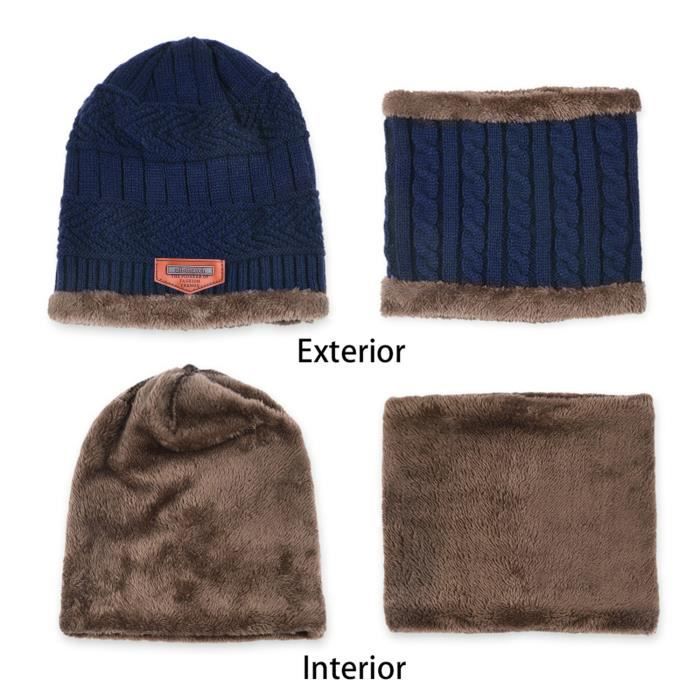 Ensemble Bonnet-écharpe-gants Enfant 3 En 1 Hiver - Taille 2-4 Ans, Gris, Doublure Polaire, Pompon