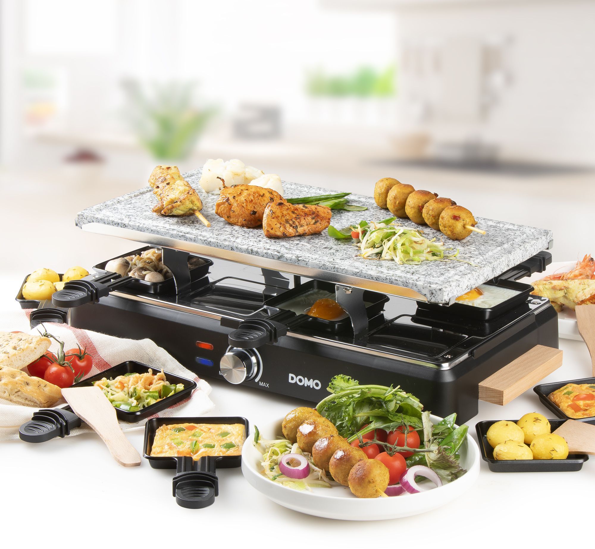 Grill à raclette Princess 162700 - Ovale - 8 personnes - 1200 W - Electroménager