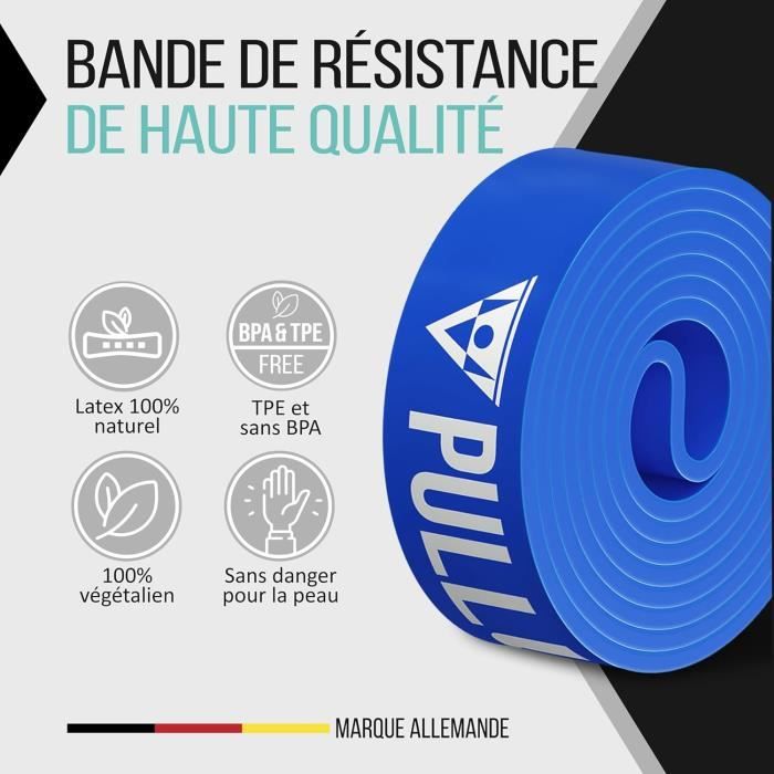 Set De 5 Bandes élastiques De Résistance Wsakoue - 5 Niveaux 5-125 Lbs, Sac De Rangement Inclus | Pour Traction, Musculation Et étirement