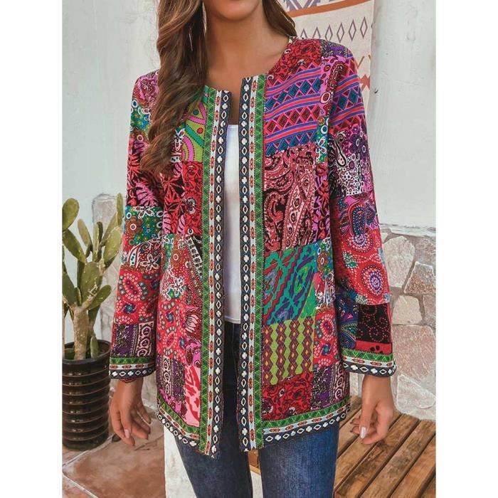 Manteau 2025 ethnique femme