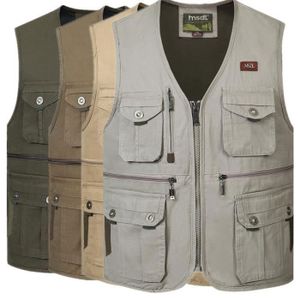 Gilet Sans Manches Cargo Pour Homme | Multi-poches, Léger, Respirant - Pour Pêche, Travail, Voyage, Randonnée, Photo - Taille Ajustable