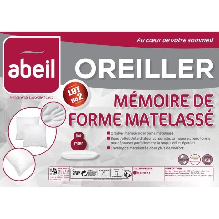 2 Taies d'oreiller - Linge de maison