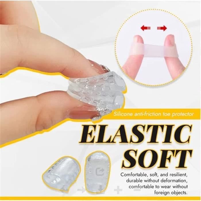2 Séparateurs D'orteils En Silicone - Pour Hallux Valgus Et Réduction Des Frottements - Neuf