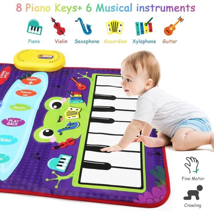 Jouets Musical Bébé 1 an,Tapis de Piano pour Enfants,Jouet Musical