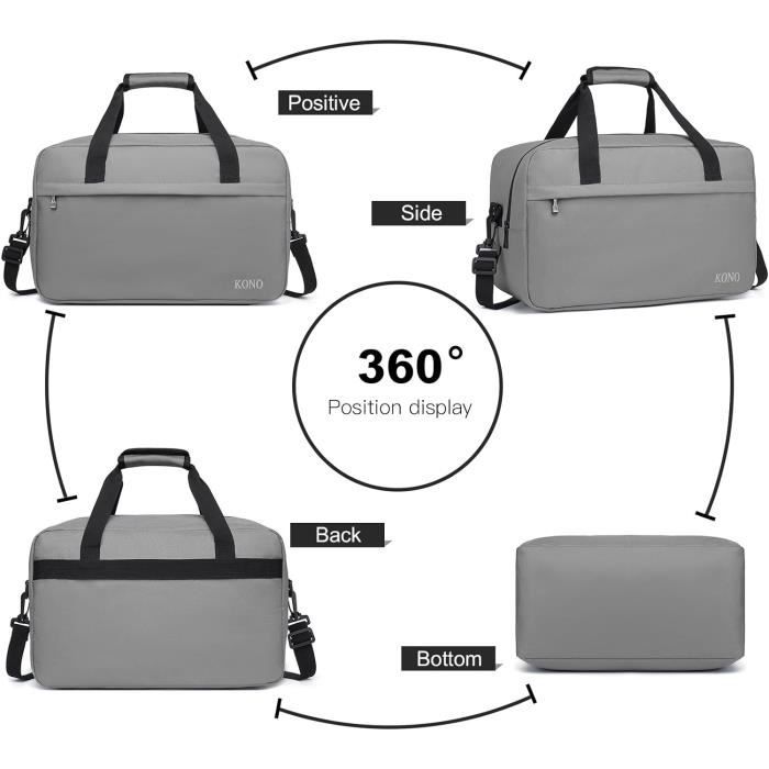 Kono Sac de Voyage Pliable Sac Cabine, 45 x 32 x 14 cm Grand Sac de