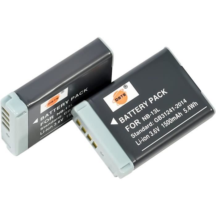 Hisewen Batterie + Chargeur NB-CP2L 2000mAh Pour Imprimantes Photo Canon SELPHY CP800 CP900 CP910 CP1200 CP1300 CP1500